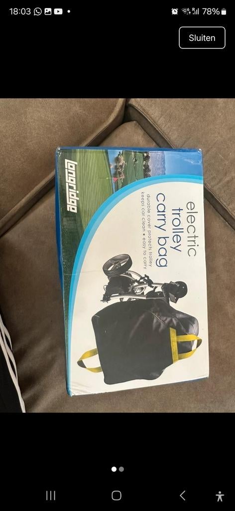 Lapbridge elektrische trolley draagtas, Sport en Fitness, Golf, Ophalen of Verzenden