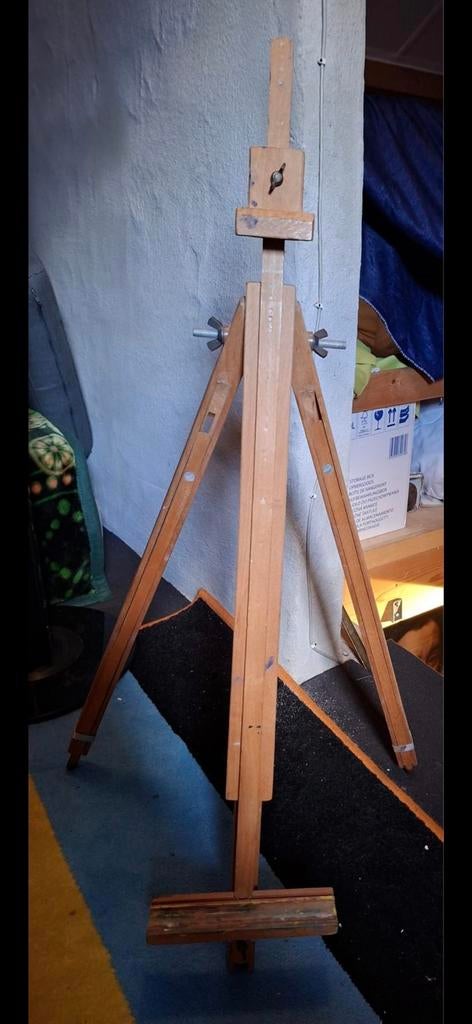 Houten schildersezel, verstelbaar, Hobby en Vrije tijd, Schilderen, Ophalen