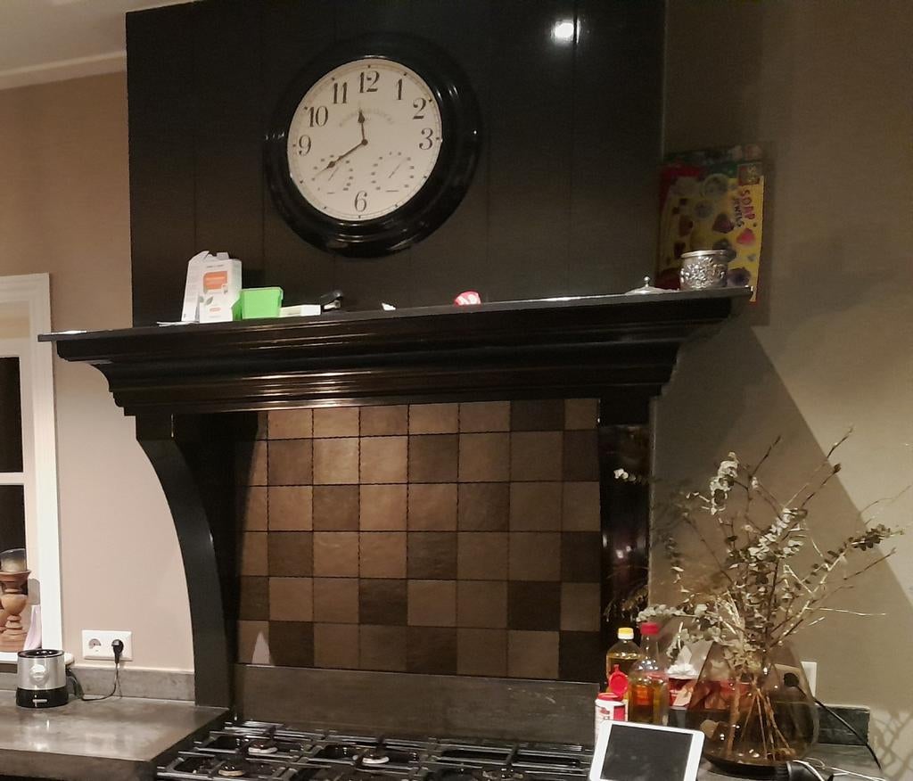 Keuken Schouw met afzuiging en tegels is al gedemonteerd, 50 tot 150 cm, Ophalen of Verzenden, 10 m² of meer, 10 tot 30 cm