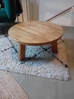 Bijzettafel Woood, massief hout, rond, Huis en Inrichting, Tafels | Bijzettafels, Ophalen, Minder dan 45 cm, Gebruikt, Modern, Scandinavisch