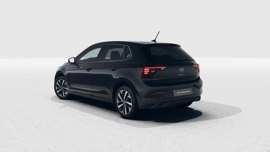 Volkswagen Polo 1.0 TSI 95pk DSG Life Edition | Parkeersenso, Auto's, 12 maanden, Stof, 95 pk, Zwart