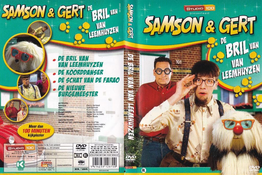 Samson en Gert - De bril van Van Leemhuyzen dvd, Gebruikt, Alle leeftijden, Ophalen of Verzenden, Komedie