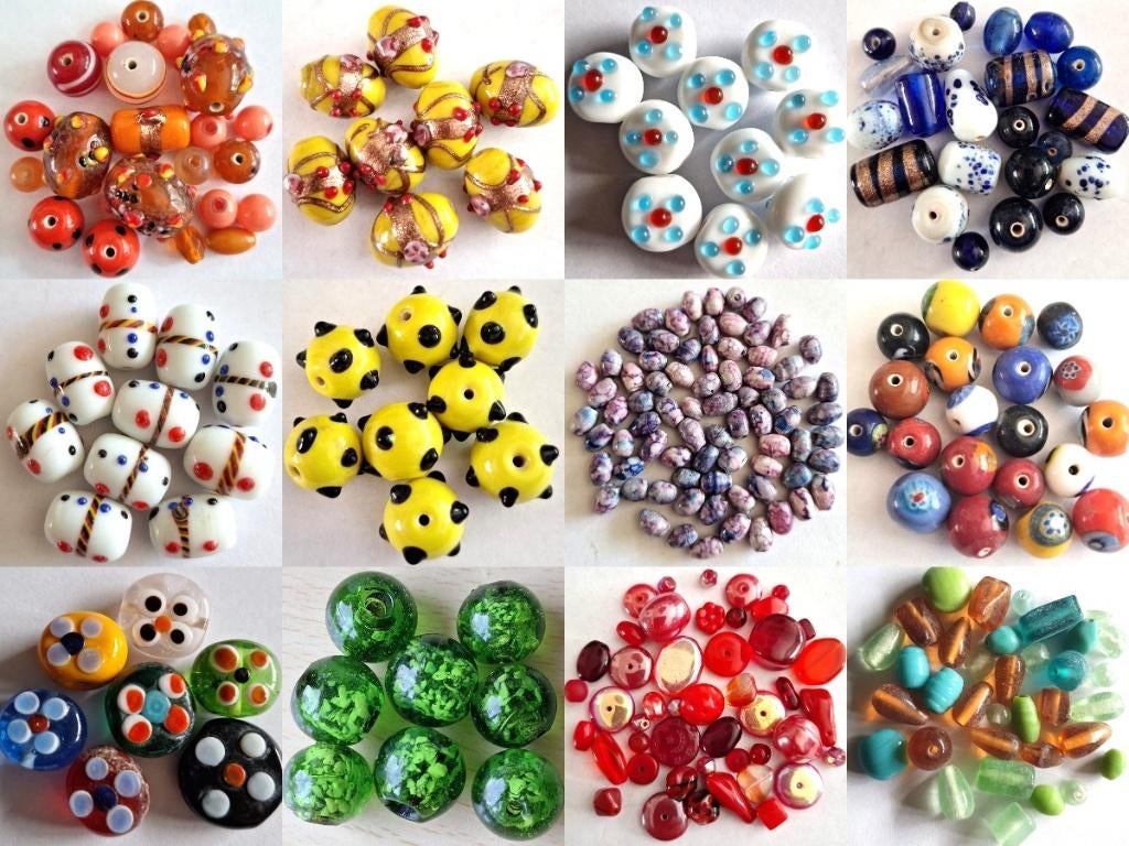Verschillende glas kralen sets 1 euro per set, Hobby en Vrije tijd, Kralen en Sieraden maken, Verzenden, Nieuw, Kraal