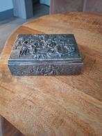 Oud zilveren kistje en tafel aansteker, Ophalen of Verzenden, Zilver