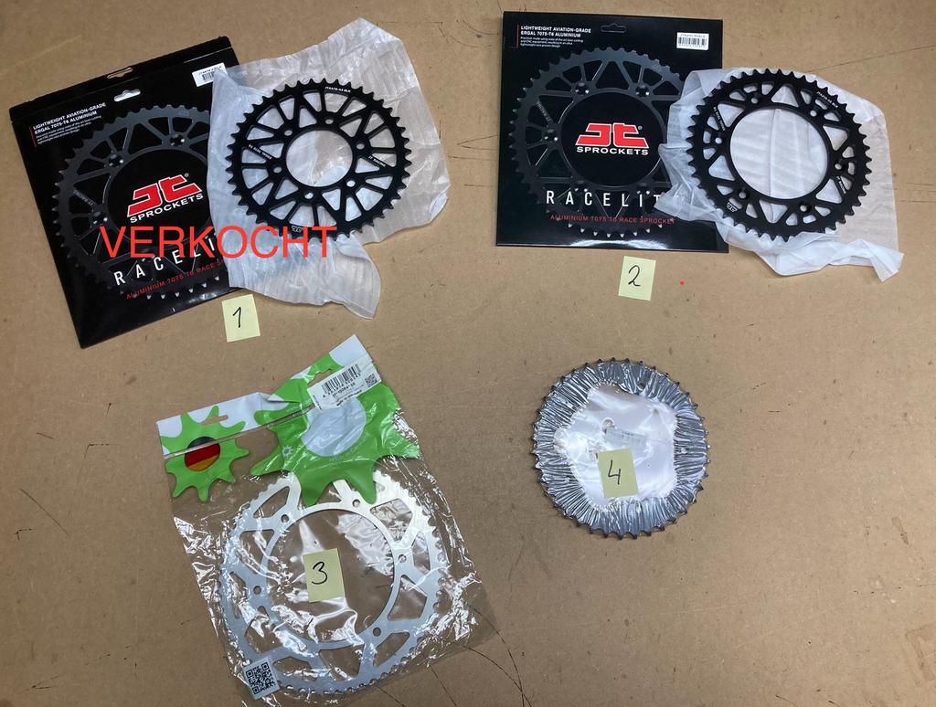Nieuw lichtmetalen tandwielen achter div. Motoren div merken, Motoren, Ophalen