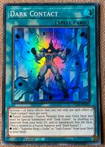 Yu-Gi-Oh! Dark Contact SUDA 1st Edition !, Ophalen of Verzenden, Zo goed als nieuw, Losse kaart, Foil