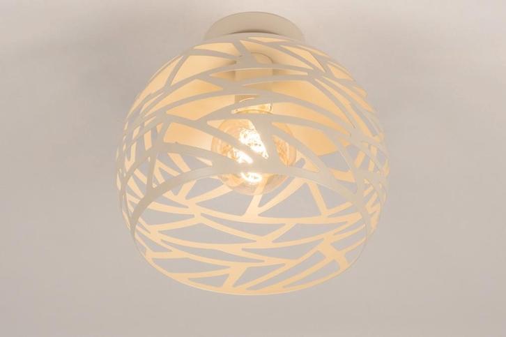 plafondlamp beige of goud zwart tafel bed bank 30cm lamp, Huis en Inrichting, Lampen | Hanglampen, Nieuw, Minder dan 50 cm, Metaal