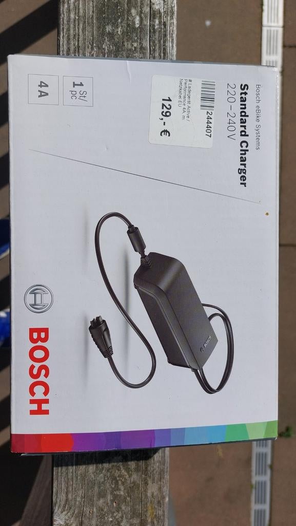 Bosch Standard Charger 4A voor E-bike (Nieuw), Fietsen en Brommers, Fietsaccessoires | Fietsaccu's, Ophalen of Verzenden, Nieuw