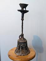 Orginele antieke oliebrander of kandelaar Mongolië c 1800, Ophalen of Verzenden