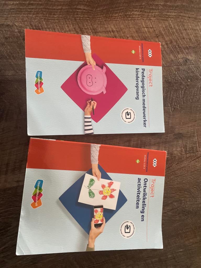 2 boeken Pedagogisch Medewerker niveau 3 en 4, Ophalen of Verzenden, Beta, Zo goed als nieuw, MBO