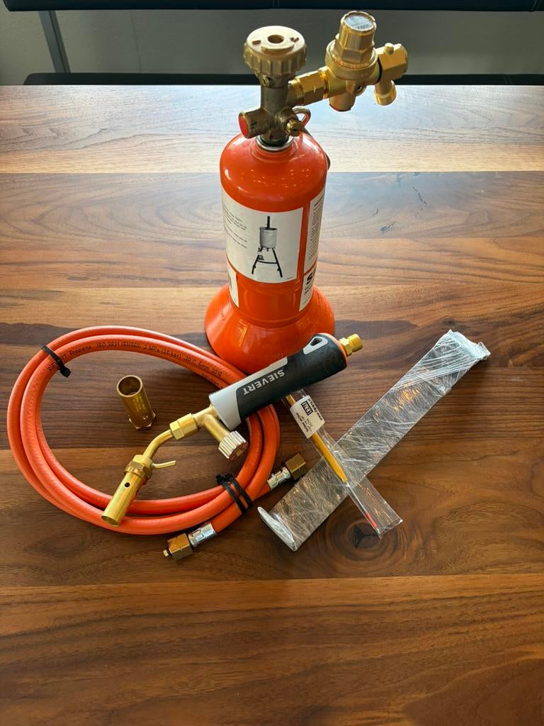 Sievert complete branderset + gasfles, Ophalen, Nieuw, Overige typen