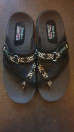 skechers Reggae-Trailway, Flip Flops maat 38, Skechers, Zwart, Zo goed als nieuw, Sandalen of Muiltjes