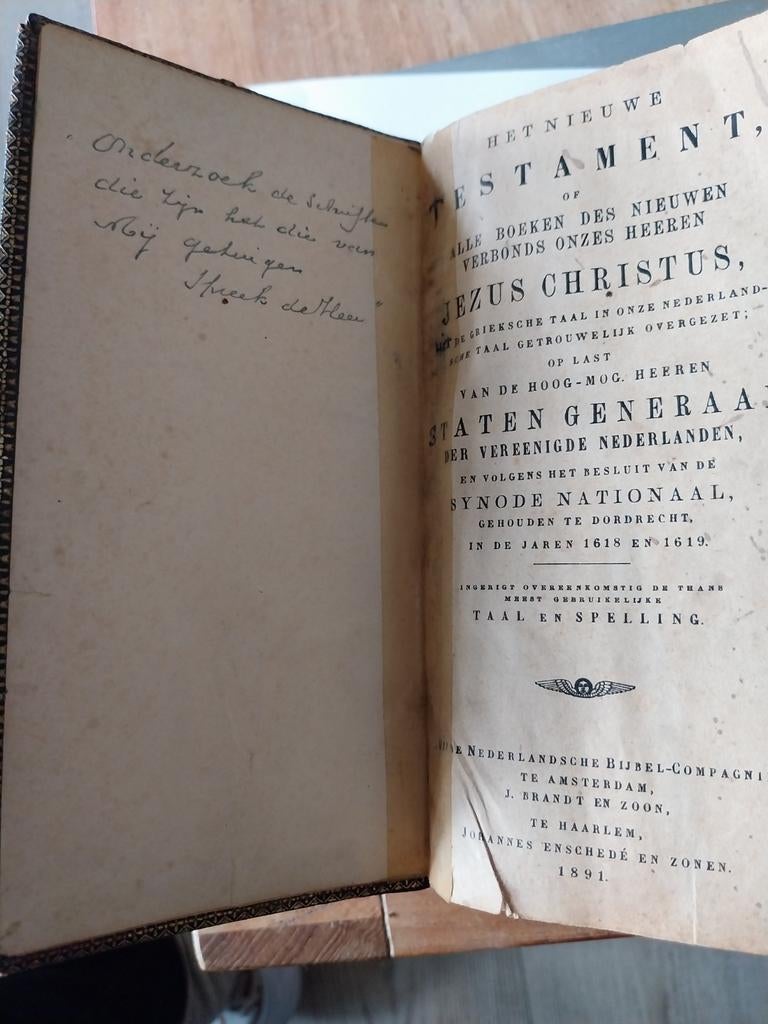 Het Nieuwe Testament 1891 - Statenvertaling, Ophalen of Verzenden, Staten Generaal