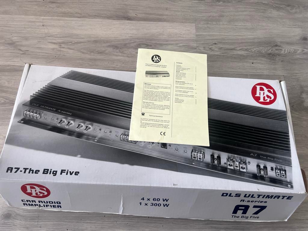 DLS A7 Big 5 5-Kanaals Versterker – SQ / SPL – Sub + Speaker, Auto diversen, Ophalen of Verzenden, Gebruikt