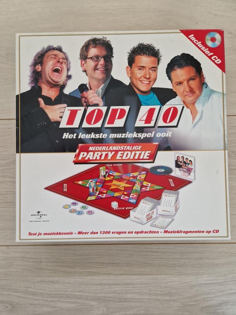 Top 40 Het leukste muziekspel ooit Nederlandse editie, Hobby en Vrije tijd, Gezelschapsspellen | Bordspellen, Ophalen of Verzenden