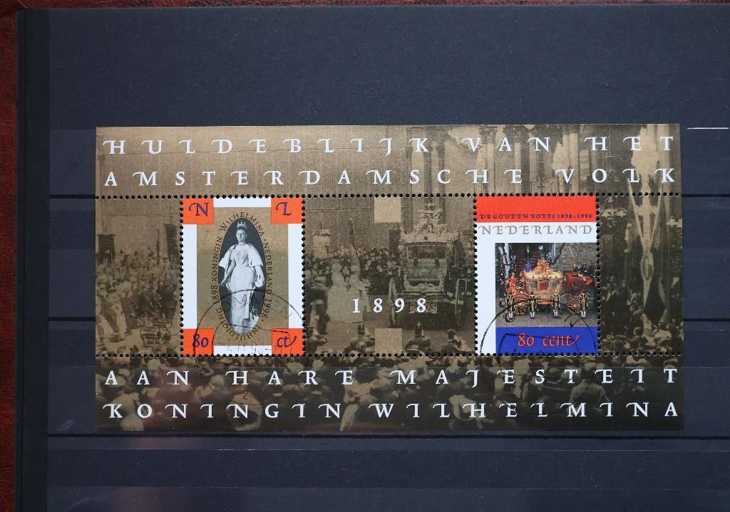 Nederland NVPH 1778 Blok met 2 zegels gestempeld., Postzegels en Munten, Postzegels | Nederland, Ophalen of Verzenden, Na 1940