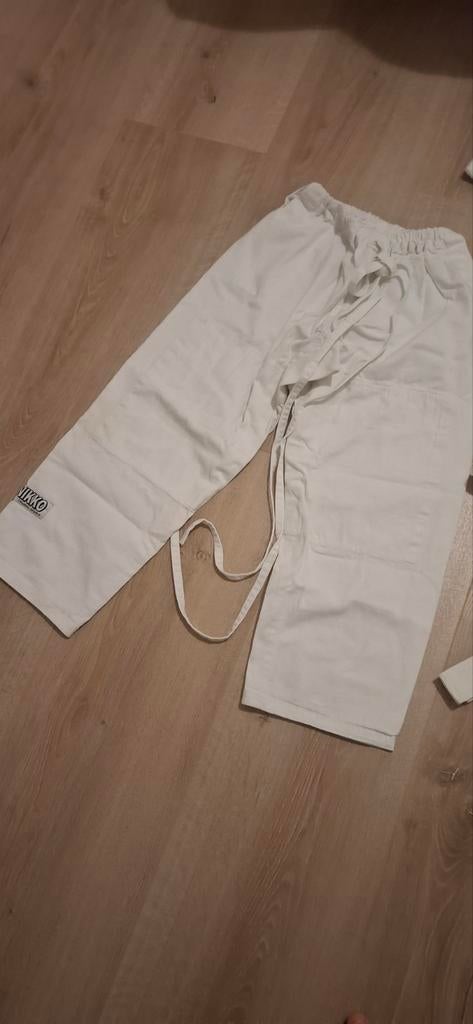 Witte Jako judopak maat 130, Ophalen of Verzenden