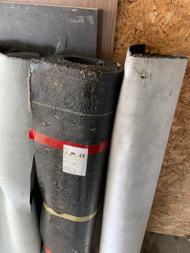 Rollen dakleer, Overige materialen, Gebruikt, Zwart, Ophalen of Verzenden