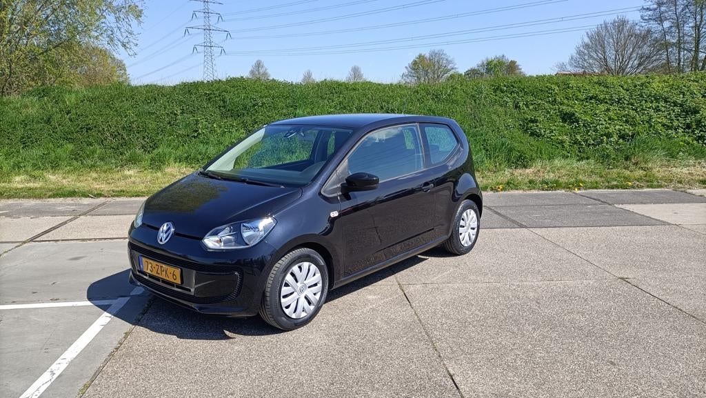Volkswagen up! 1.0 44KW 2013 airco Zwart, Auto's, Volkswagen, Bedrijf, up!, ABS, Airbags, Airconditioning, Centrale vergrendeling