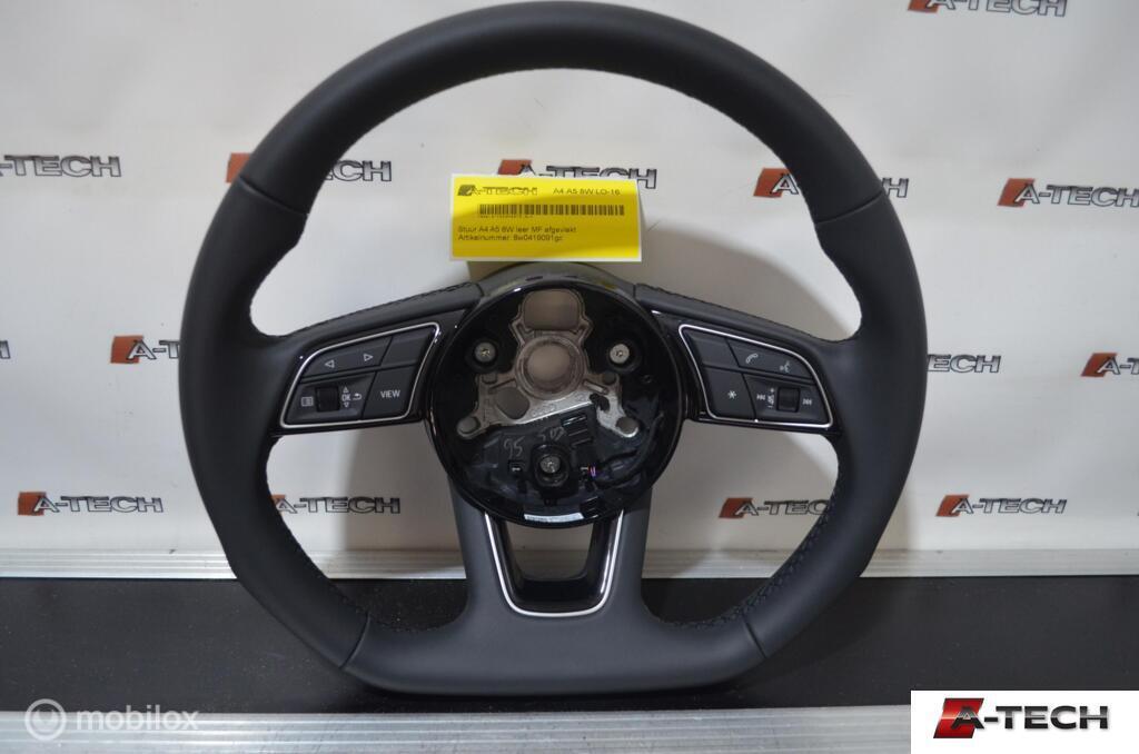 Stuur Audi Leer afgevlakt A4 A5 8W LO-15, Audi, Gebruikt, Audi, Ophalen of Verzenden