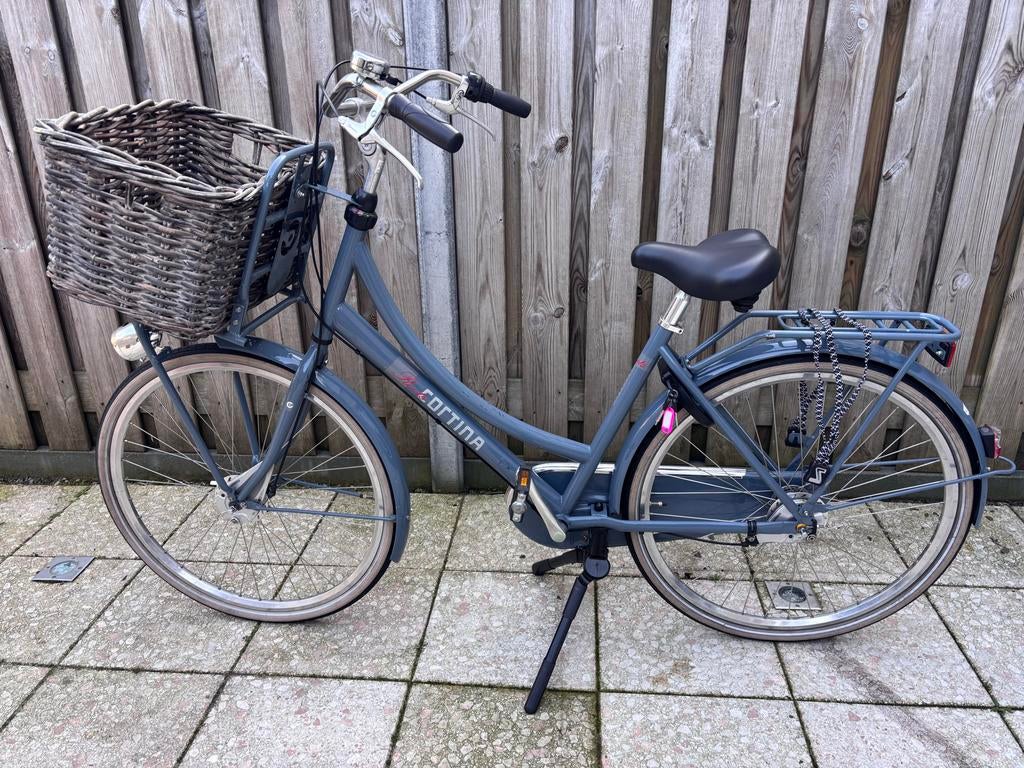 Cortina Roots Transportfiets. met brede standaard en mand, Fietsen en Brommers, Fietsen | Dames | Damesfietsen, Gebruikt, Versnellingen