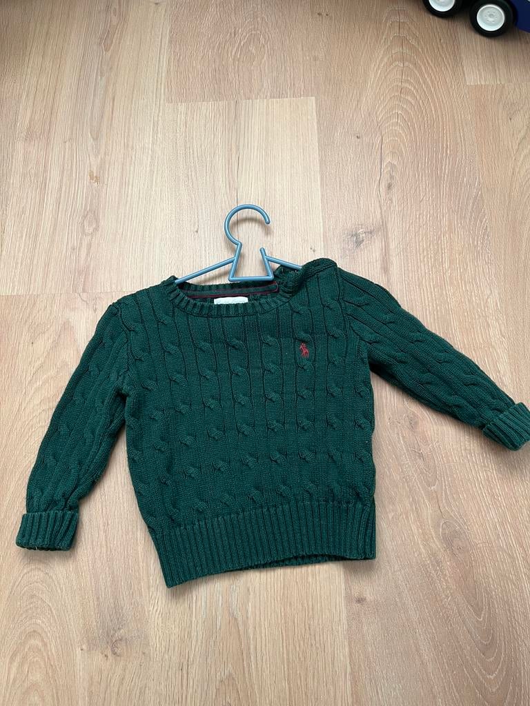 Ralph Lauren Trui - Groen Gebreid (18 maanden), Ophalen of Verzenden, Zo goed als nieuw, Jongen of Meisje