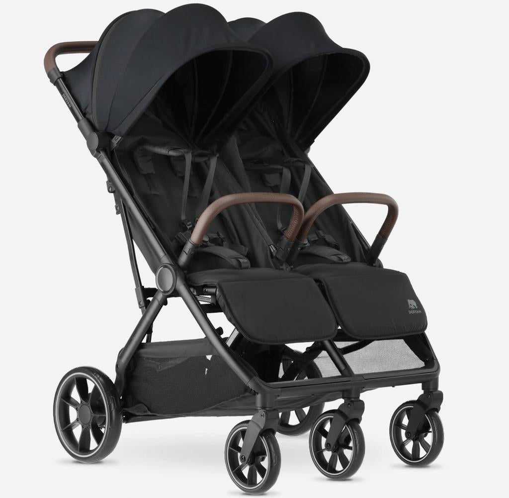 Deryan Rolo DuoBuggy X2 XL Zwart V2 (NIEUW IN DOOS), Ophalen, Nieuw, Overige merken, Verstelbare rugleuning