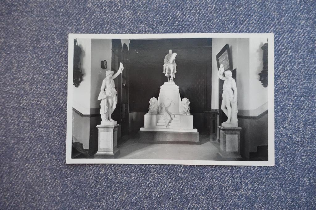 Arnhem. KKMI Bronbeek Standbeeld Koning Willem III, Verzamelen, Ophalen of Verzenden, 1940 tot 1960, Ongelopen, Gelderland
