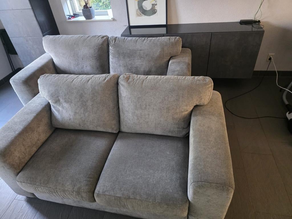 Bankstel, Huis en Inrichting, Ophalen of Verzenden, Gebruikt, Stof, Modern