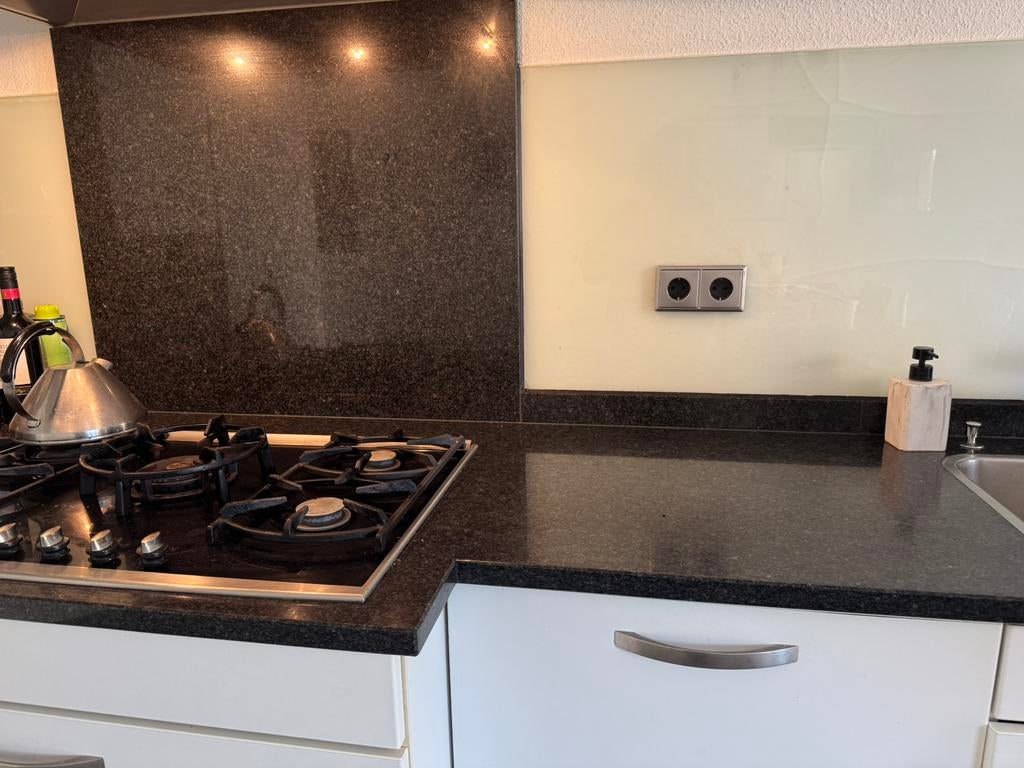 Zwart Granieten Aanrechtblad - Duurzaam en Stijlvol, Huis en Inrichting, Keuken | Keukenelementen, Gebruikt, Zwart, Ophalen of Verzenden