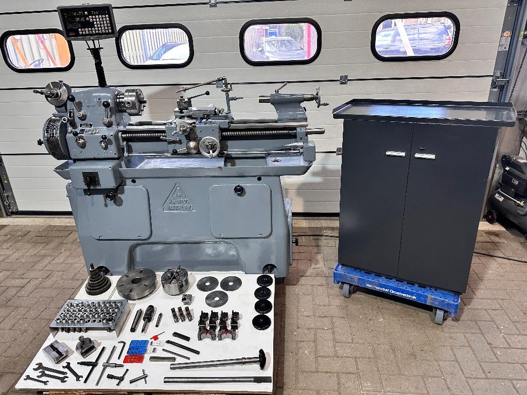 Ai Hembrug DR1LS verdeelinrichting + digitale uitlezing, Ophalen of Verzenden, Gebruikt, Metaaldraaibank, 500 tot 1000 mm