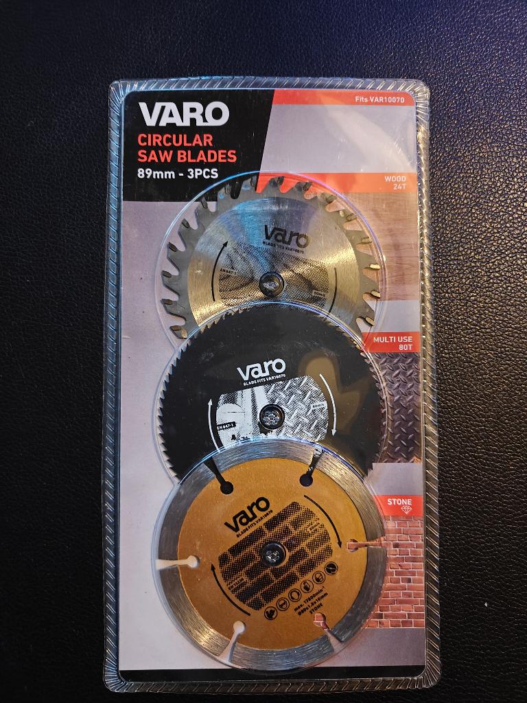 9x Zaagblad 89mm - Parkside & Varo - NIEUW, Doe-het-zelf en Verbouw, Gereedschap | Zaagmachines, Cirkelzaag, 70 mm of meer, Nieuw