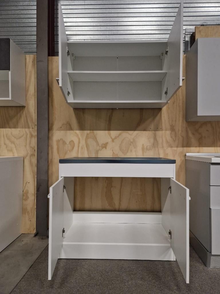 keuken 100 cm nieuw beste deal met spoelbak, Huis en Inrichting, Keuken | Complete keukens, Wit, Nieuw, Enkelwandige keuken, Ophalen of Verzenden