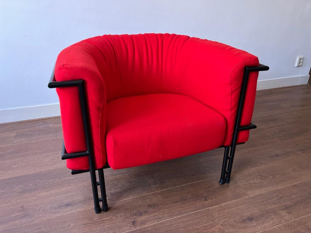 Rode Harvink Fauteuil - Geplooid - Design - De Sede Stijl, Ophalen, Design, Post-Modern, De Sede Stijl, Vintage, Minimalistisch
