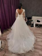 Romantische Bruidsjurk, Kleding | Dames, Ophalen of Verzenden, Gedragen, Wit, Trouwjurk