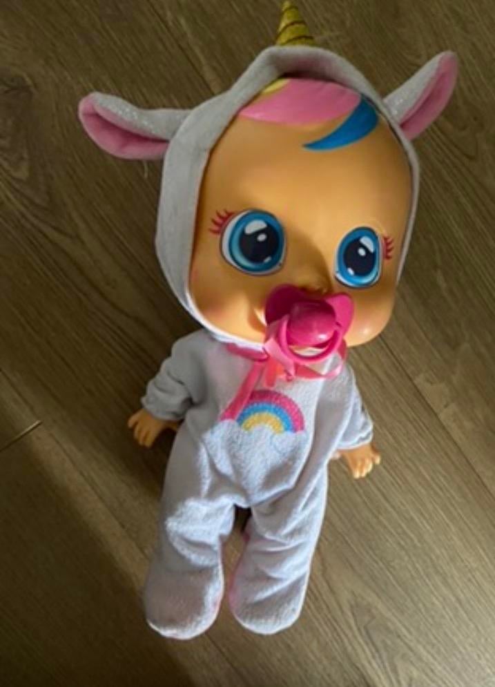 Cry Baby Eenhoorn Babypop, Ophalen of Verzenden, Zo goed als nieuw, Babypop