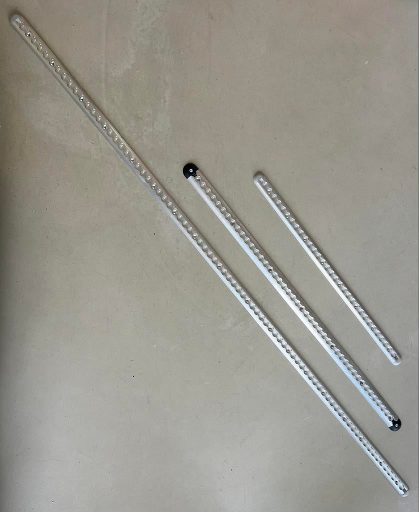 3x Ladingvastzetrails / Vliegtuigrails / L-track - Aluminium, Ophalen, Nieuw, Universele onderdelen