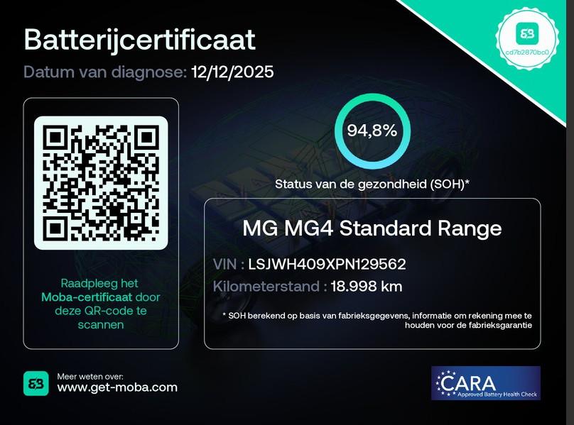MG 4 51 kWh Standard | CarPlay | Led Koplampen | Climate Con, Auto's, MG, Automaat, Gebruikt, 51 kWh, Zilver of Grijs