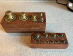 Houten blok met gewichten, Antiek en Kunst, Ophalen of Verzenden