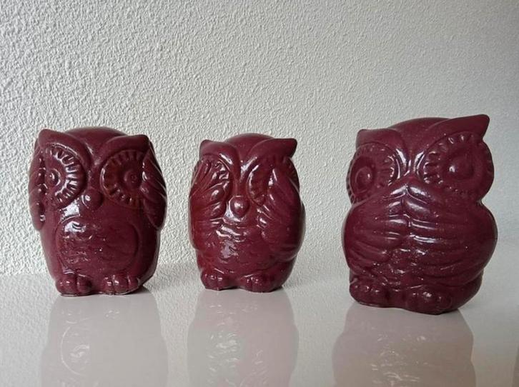 Set van 3 uilen Beeldjes, Huis en Inrichting, Woonaccessoires | Overige, Nieuw, Ophalen of Verzenden