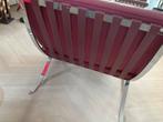 Barcelona chair rood, Ophalen, Leer, Eén, Rood