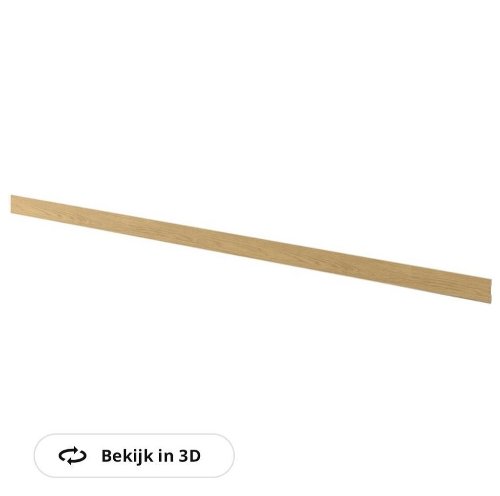 GRATIS IKEA VOXTORP plint eikenpatroon 180cm x 8cm, Ophalen, Overige materialen, Gebruikt, 150 tot 200 cm