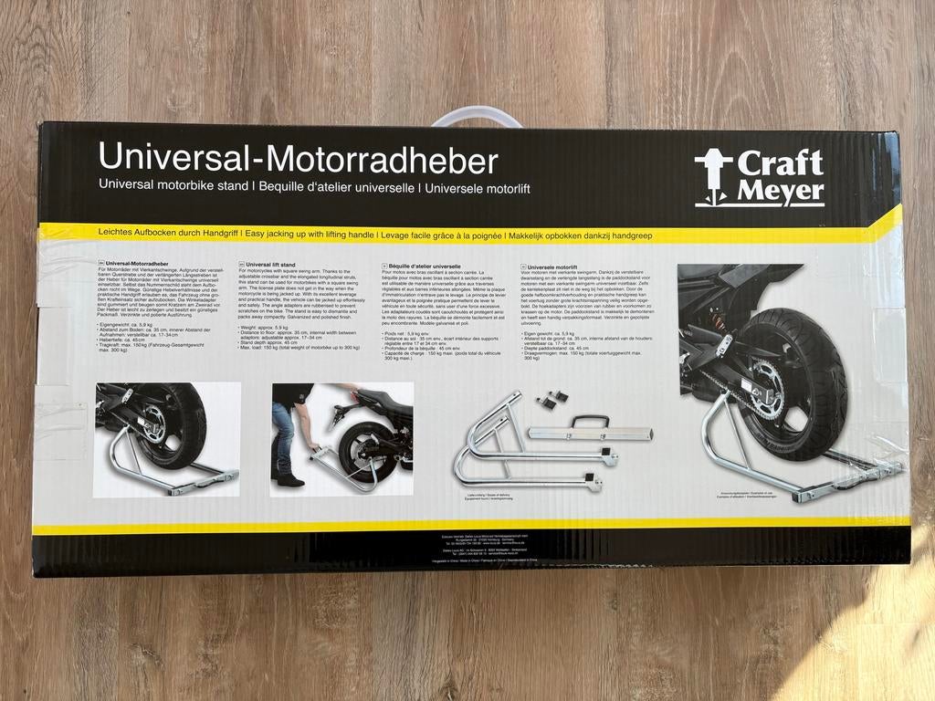 Universele motorfiets paddockstand, Motoren, Accessoires | Onderhoudsmiddelen, Ophalen