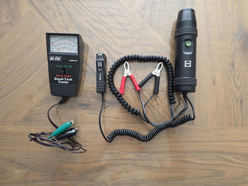 Contacthoek-meter en stroboscoop, Ophalen, Gebruikt