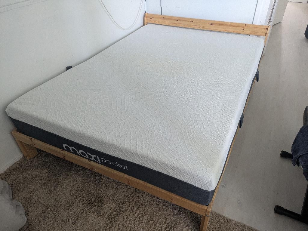 MAXI POCKET ROLL MATTRESS 140X200, Ophalen, Tweepersoons, 140 cm, Zo goed als nieuw