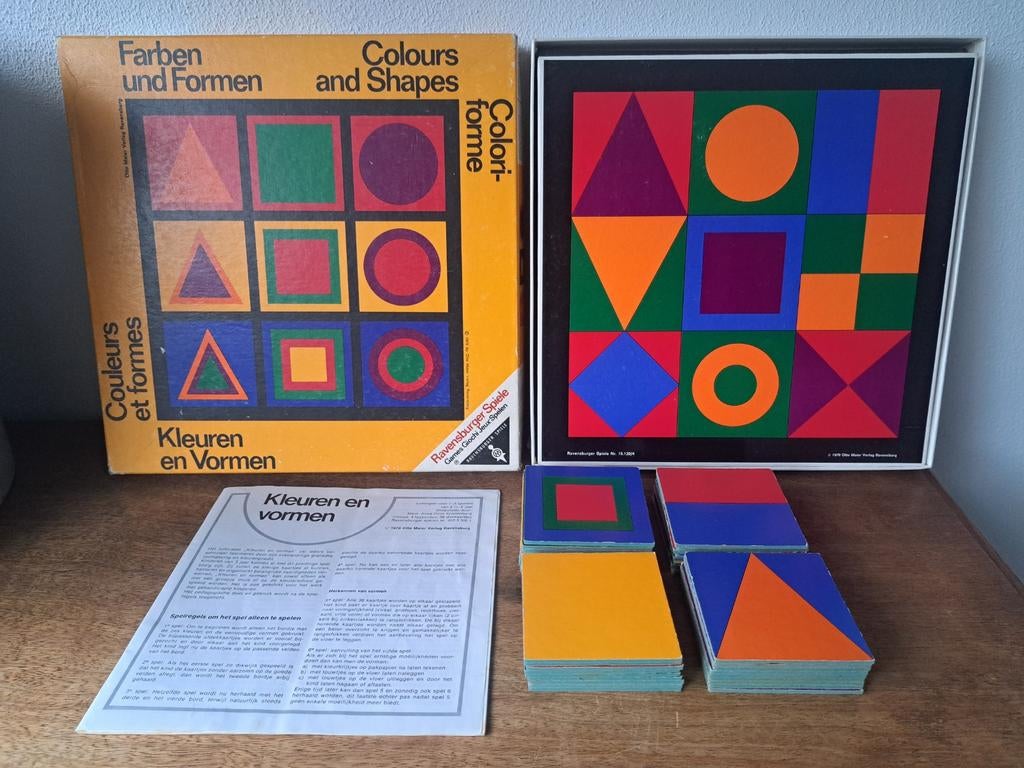 Kleuren en Vormen Lotto Ravensburger 1970, Kinderen en Baby's, Speelgoed | Educatief en Creatief, Ophalen of Verzenden, Zo goed als nieuw