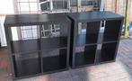 2x ikea kallax Vakkenkast  Zwart, Ophalen