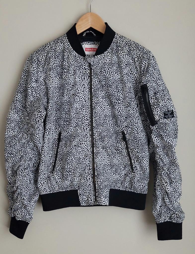 Coolcat meisjes zomerjas wit met zwarte stippen maat 170-176, Kinderen en Baby's, Kinderkleding | Maat 170, Gebruikt, Meisje, Coolcat