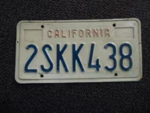 Kentekenplaat licenseplate California reliëf 3 USA, Verzenden, Gebruikt, Auto's