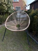 Tuin fauteuil draadjes stoel rotan rond, Ophalen of Verzenden, Zo goed als nieuw, 50 tot 75 cm